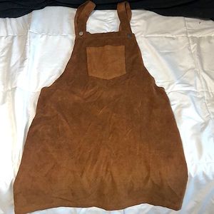 COPY - Brown corduroy overall dress size XL